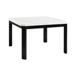 Elements International Francesca Counter Height Dining Table in White and Black image