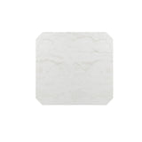 Elements International Francesca Counter Height Dining Table in White and Black