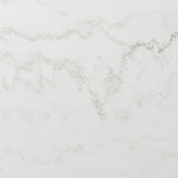 Elements International Francesca Rectangular Dining Table in White and Black