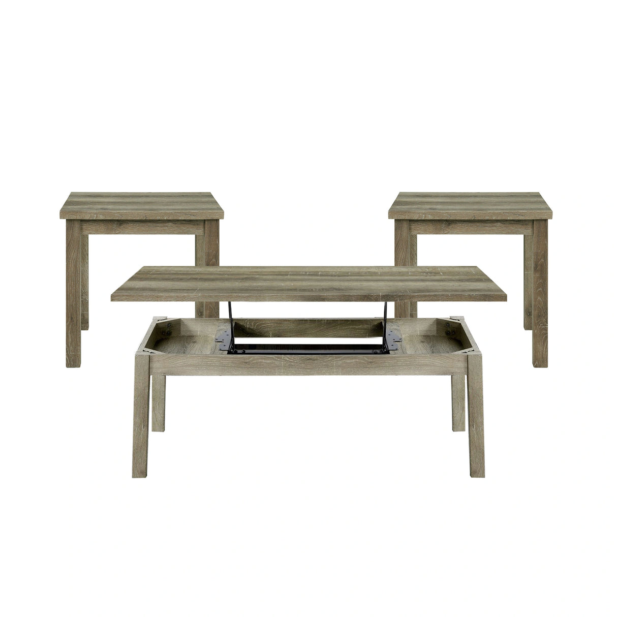 Oak Lawn Three Pack Occasional Set (Lift Top Coffee Table)