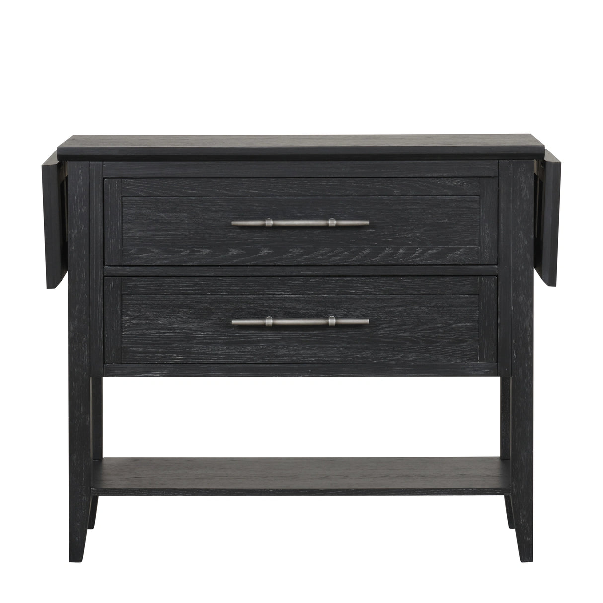 Sable Crest Drop Leaf Server-Black