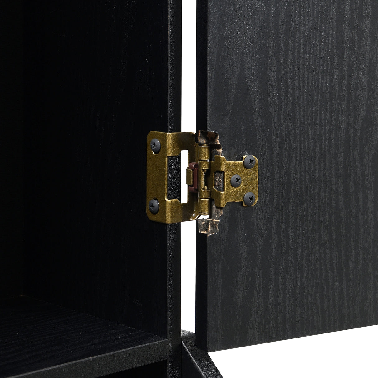 Hurricanes Dartboard Cabinet with Speaker and LED in Black (3A Packing)