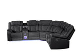 Galaxy Home Challenger Reversible Sectional Black