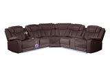 Galaxy Home Challenger Reversible Sectional Brown