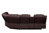 Galaxy Home Challenger Reversible Sectional Brown