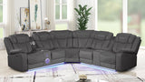 Galaxy Home Challenger Reversible Sectional Gray image