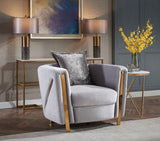 Galaxy Home Chanelle Chair in Gray