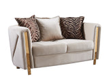 Galaxy Home Chanelle Loveseat in Cream image