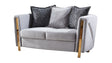 Galaxy Home Chanelle Loveseat in Gray image
