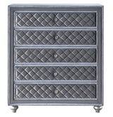 Crown Mark Furniture Voltare Chest in Dark Grey
