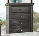Elements International Condesa Grey 5 Drawer Chest in Gray image