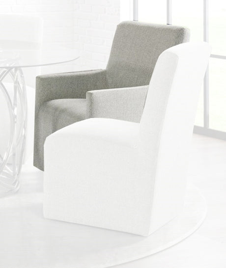 Elements International Merlin Arm Chair (Set of 2) in Gray image