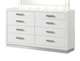 Galaxy Home Coco 8 Drawer Dresser in Milky White image