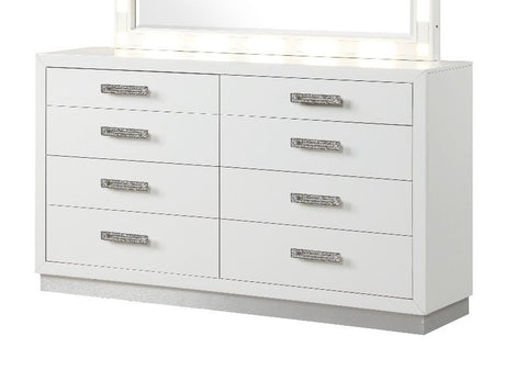Galaxy Home Coco 8 Drawer Dresser in Milky White image