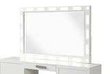 Galaxy Home Coco Solid Wood Mirror Milky White image