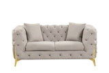 Galaxy Home Contempo Loveseat in Grey image