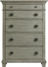 Elements International Crawford 5 Drawer Chest in Gray image