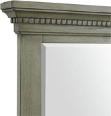 Elements International Crawford Queen Panel Bed in Gray