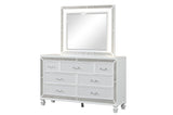 Galaxy Home Crystal Dresser in White
