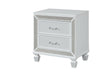 Galaxy Home Crystal Nightstand in White image