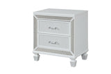 Galaxy Home Crystal Nightstand in White image