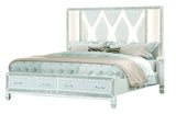 Galaxy Home Crystal King Bed in White image
