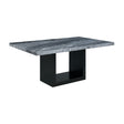 Elements International Valentino Dining Table in Grey/Black image