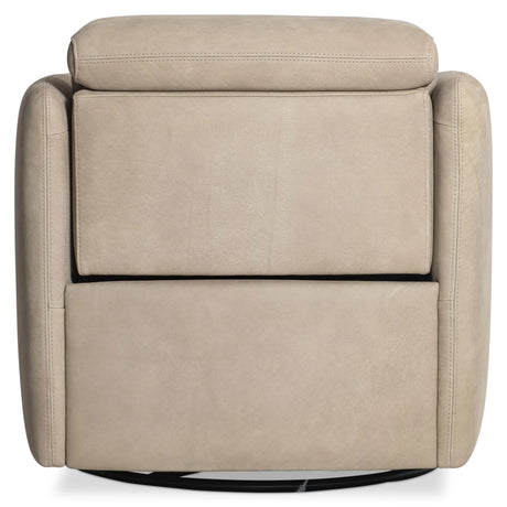 Livvy Leather Power Motion Swivel Chair