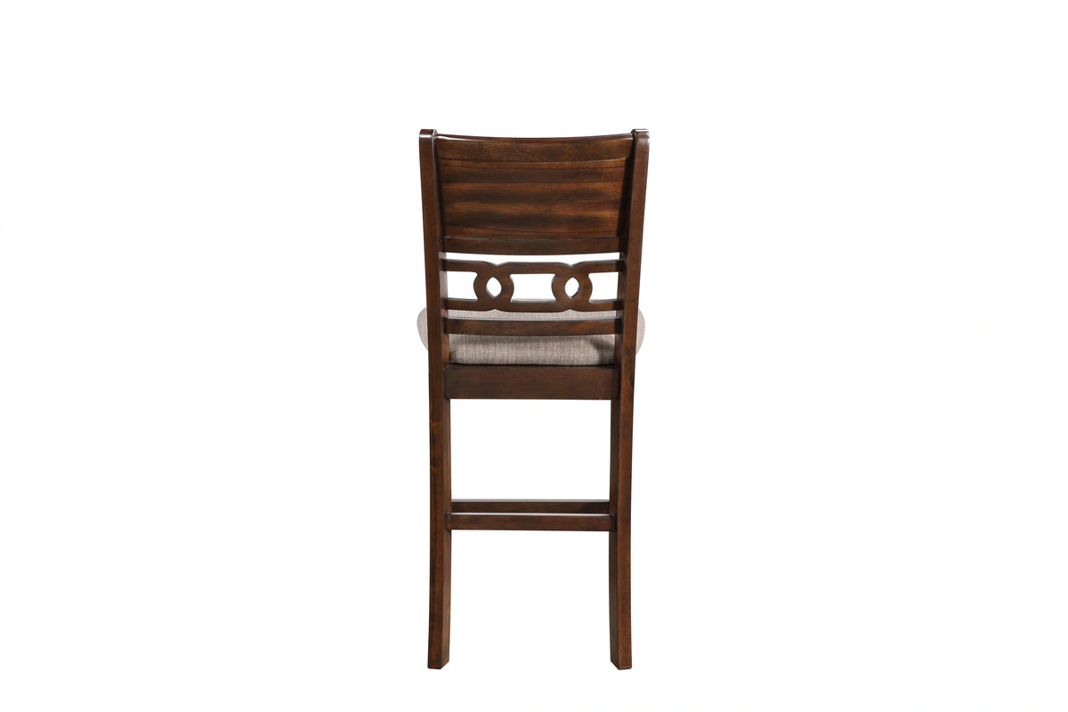 Gia 5 Pc 42" Square Counter Table & 4 Chairs-Cherry