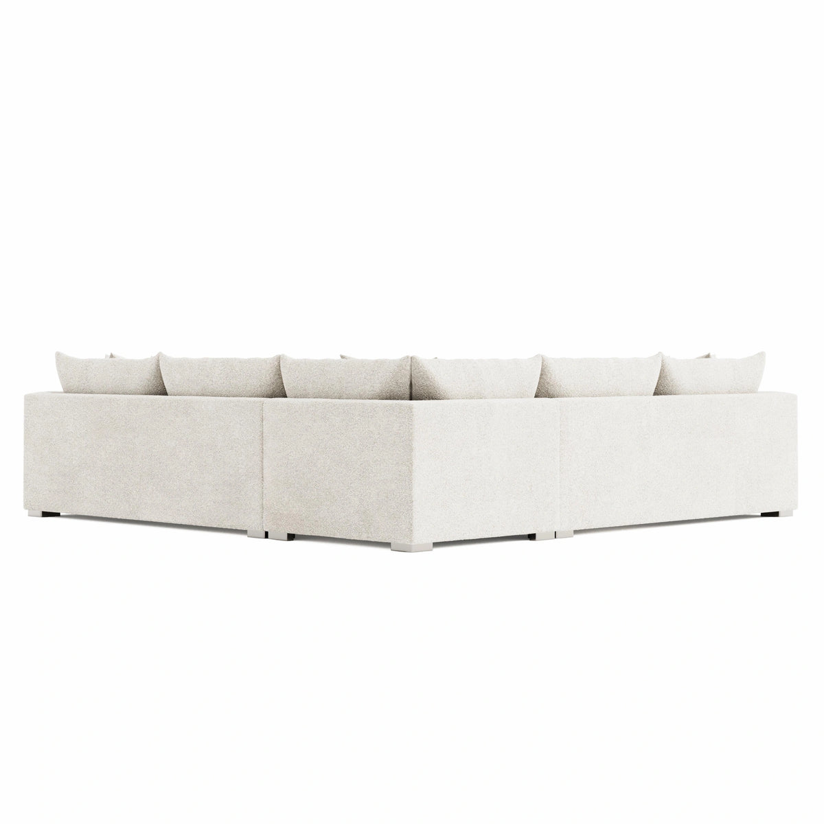 Helena Fabric Sectional Metal Foot