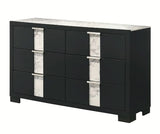 Crown Mark Furniture Rangley 6 Drawer Dresser in Black image