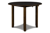 GIA 42" DINING DROP LEAF TABLE W/2 CHAIRS-BROWN