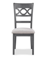 Cori Round Dining 5 Pc Set-Gray