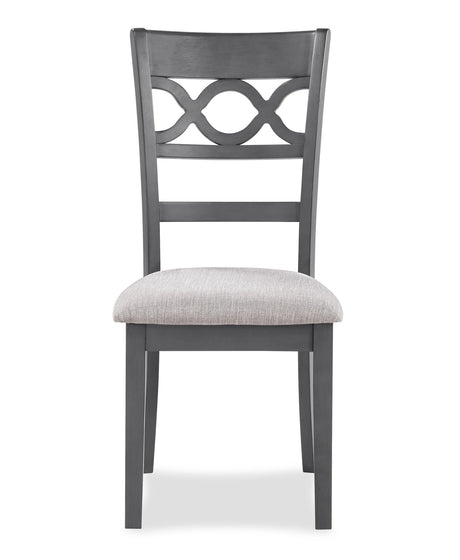 Cori Round Dining 5 Pc Set-Gray
