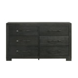Allan 6-Drawer Dresser in Black