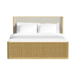 Sylvie UPH Bed with White Fabric