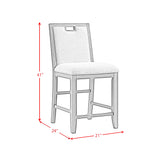 Elodie Counter Height Dining Set in Charcoal