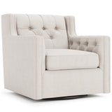 Candace Fabric Swivel Chair Without Nails