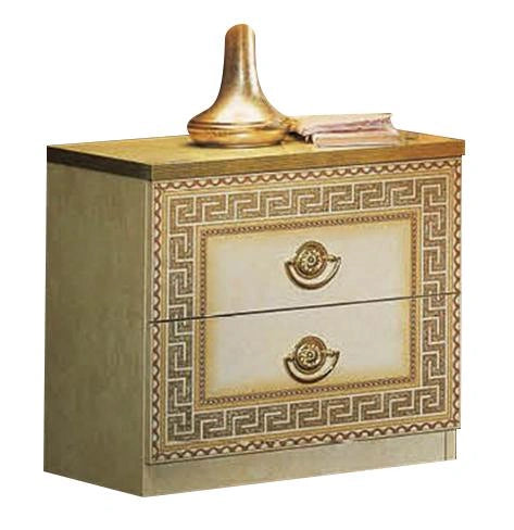 ESF Furniture Barocco Nightstand in Ivory