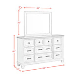 Farmington Panel Bedroom Set in Medium Brown and Washed Stone