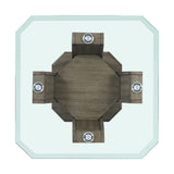 Dapper Square End Table Grey