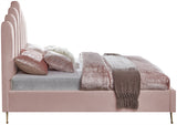 Lily Pink Velvet Full Bed