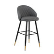Oliver Gray Vegan Leather Bar Chair (2 Per Carton)