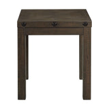 Colorado Occasional End Table w/USB/Power Charcoal