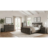 Park Ridge Sleigh Storage Bedroom Set in Charcoal