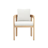 Wesley Patio Side Chair, White Cushion (1 Per Carton)