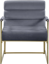 Wayne Grey Velvet Accent Chair