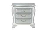 Aria Silver Nightstand with LED