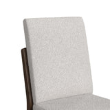 Brisbane Standard Height Dining Set in Brown-Table and Four Fabric Chairs