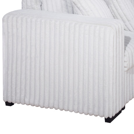 Bliss Laf Loveseat With Corner-Mist Gray